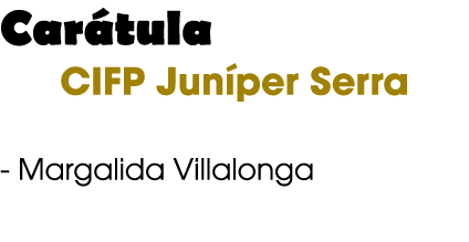 Car tula CIFP Jun per Serra Margalida Villalonga