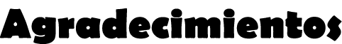Agradecimientos