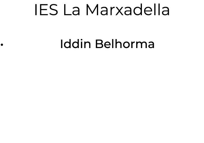 IES La Marxadella • Iddin Belhorma 